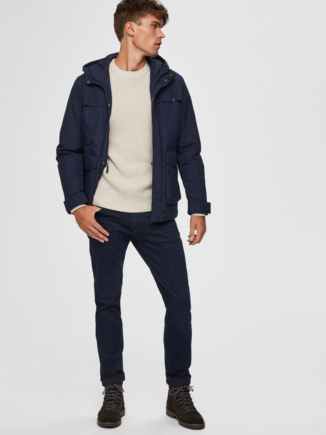 SLHSTRAIGHT-SCOTT Jeans - blue black denim